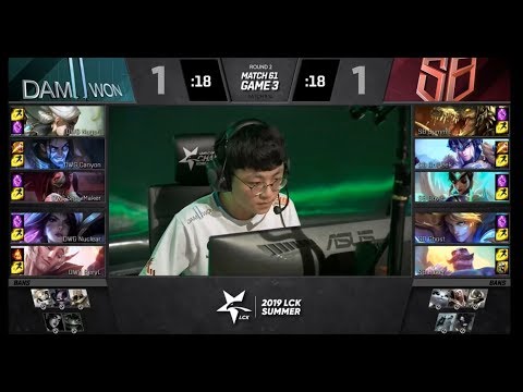 DWG vs SB | Game 3 Week 7 | LCK Summer Split 2019 | DAMWON Gaming vs  SANDBOX Gaming 2019