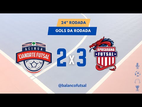 Gols 24ª Rodada Cianorte Futsal 2x3 Apucarana Ftusal Série Prata 2023