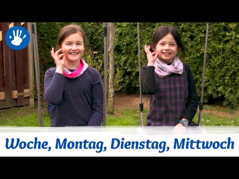 How To: Gebärden, lautsprachunterstützend: Woche, Montag, Dienstag, Mittwoch