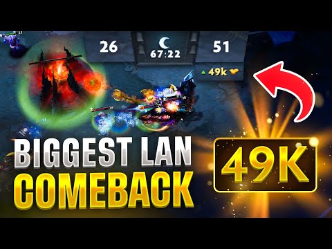 BIGGEST LAN Comeback in Dota 2 History - 49k Networth Lead - BLACKLIST vs IG - Bali Major