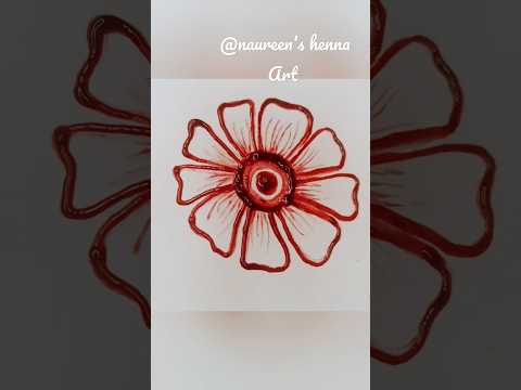 How to make simple Flowers #shorts #youtubeshorts #tiktok #trending #viral #henna