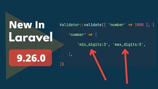 5 New Things Added - New In Laravel 9.26.0