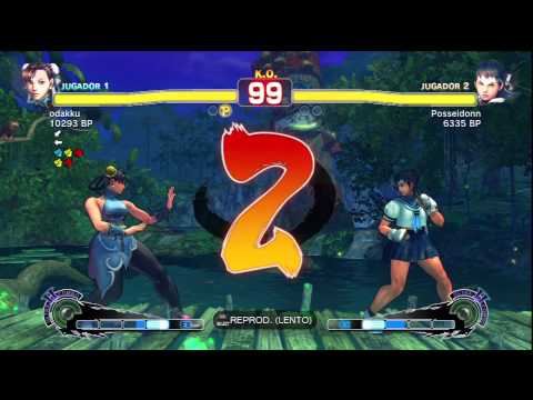 SSF4 HD-  odakku (Chunli) VS Posseidonn (Sakura)