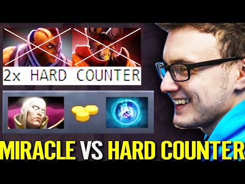 MIRACLE INVOKER vs 2x Hard COUNTER AM & DOOM! OK Linken's Sphere Build KEY ITEM Dota 2 Pro Gameplay