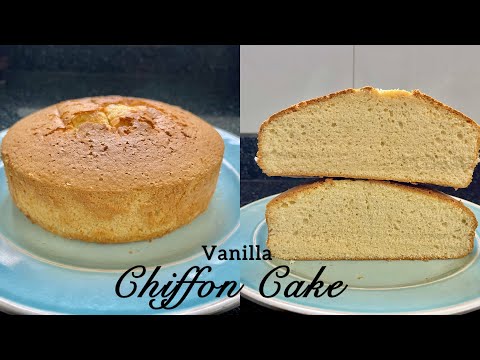 Vanilla Chiffon Cake | Soft & Airy Chiffon Cake | Easy Chiffon Cake Recipe | Baking Chiffon Cake |