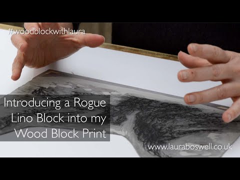 Japanese Woodblock With Laura Episode 14 - Introducing a Rogue Lino Block