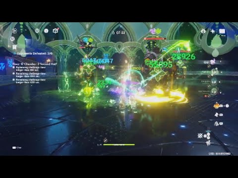 C0 Melt Ganyu & Qiqi Hyperfridge Team Showcase | Spiral Abyss 3.5 Floor 12