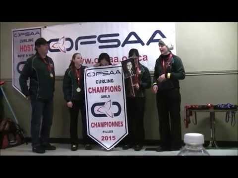 Gold Medal Curling OFSAA - 03 14 2015