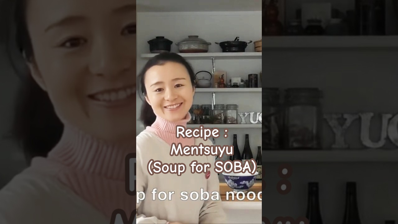 Recipe : Mentsuyu (Soup for SOBA & UDON noodles) #japanesecooking