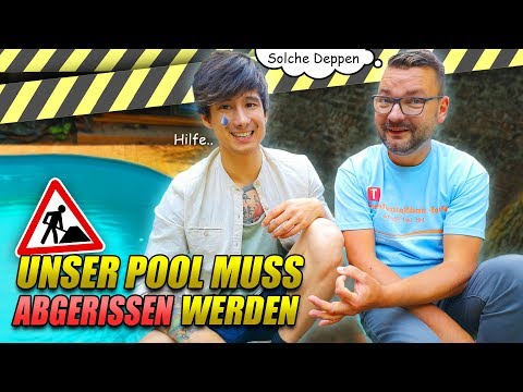 POOL-BAUER LEIF reagiert LIVE auf unseren POOL: Er muss abgerissen werden
