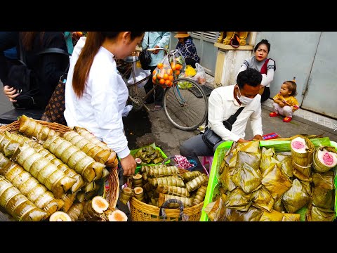 Psar Kromoun - Small Market In Phnom Penh - Cambodian Market Before Chinese New Year
