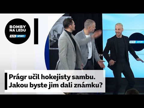 Prágr učil hokejisty sambu. Jak jim šel bounce? Jakou byste jim dali známku?