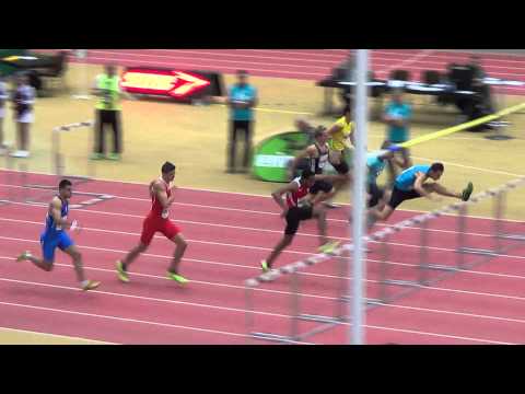 Gugl Indoor 2014 - 60m Hürden Männer - Finale
