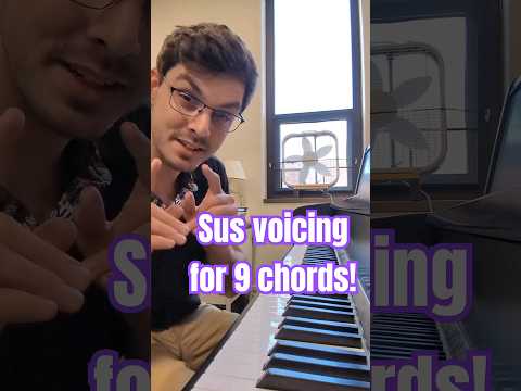 voicing a suspended 9 chords! easy and consistent! try it out :) #piano #musictheory #pianotutorial