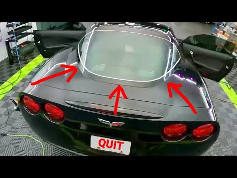 Almost QUIT! Tinting a Corvette