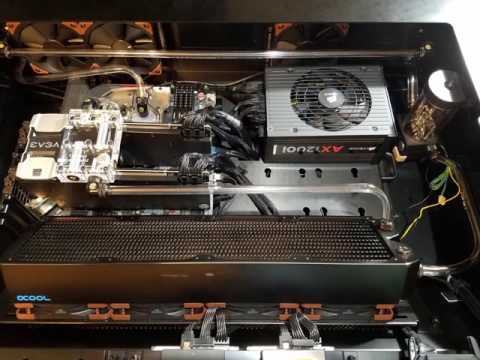 Lian Li DK-04X Standing Desk and PC (watercooled)