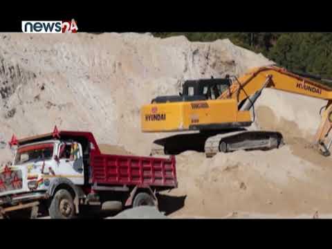 मकवानपुरको थाहा नगरपालिकामा अवैद्य वालुवा खानी - NEWS24 TV