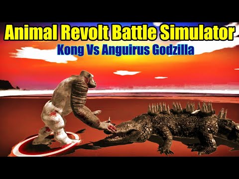 KONG Vs ANGUIRUS in Animal Revolt Battle Simulator