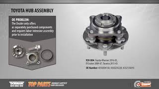 Pre-Pressed Wheel Hub 2003-2019 Toyota 4Runner, 2005-2019 Toyota Tacoma - video thumbnail 4