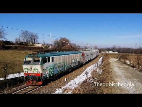 E.652 CON MERCI IN TRANSITO NEL CURVONE DI BORGO S. DALMAZZO (CN) VEN. 15 - 2 - 2019