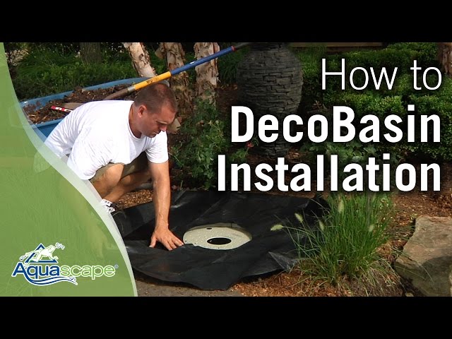 How to Install an Aquascape DecoBasin Fountain Kit