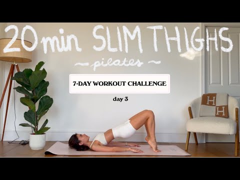 20MIN slim & toned thighs pilates workout | 7 DAY SUMEMR CHALLENGE - day 3 | LIDIAVMERA