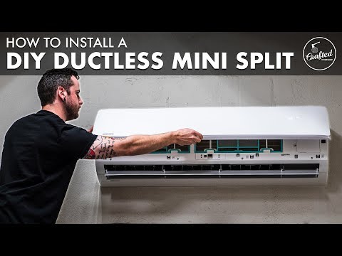 How To Install A DIY Ductless Mini-Split Air Conditioner ❄️ In The Shop