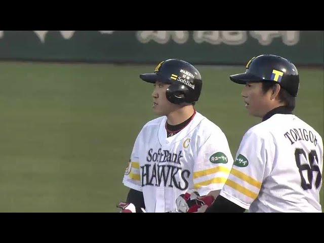 【3回裏】今度は勝ち越し打!! ホークス・内川 ライト線へタイムリーヒット!! 2015/5/19 H-Bs