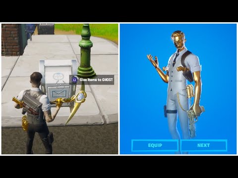 Deliver Legendary weapons to GHOST Dropboxes – How to unlock GHOST Midas – Fortnite