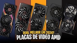 As 5 Melhores PLACAS DE VÍDEO AMD Custo Benefício em 2024! ✅