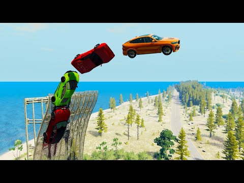 High Speed BackFlip Ramp Jumps With Expensive Cars (Crash Test) - BeamNG.drive Crazy Jumps & Crashes