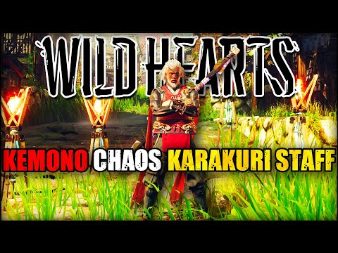 Kemono Chaos Fire Karakuri Staff Build - PURE Human Path With Great ELEMENTAL Damage - WIld Hearts