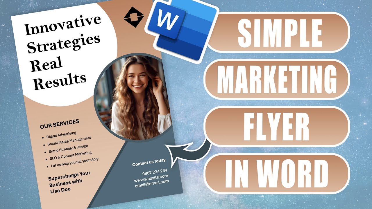 How to design a Flyer in Microsoft Word | Step-by-Step Tutorial