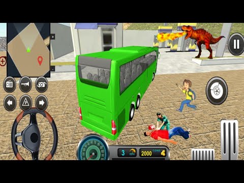 Uphill Offroad Bus Driver Simulator - Tourist Adventure green Bus Driving Games -Android Gameplay #5