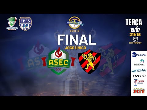 COPA PERNAMBUCO ADULTO - GRANDE FINAL (JOGO ÚNICO) - ASEC x SPORT CLUB DO RECIFE