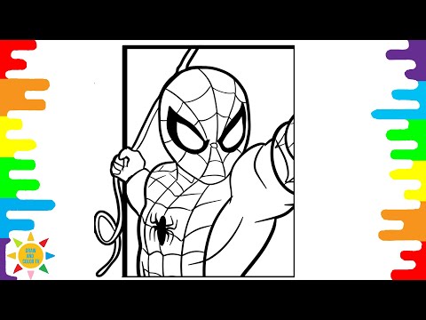 Spider-Man Coloring Page | Superhero Coloring Page | Jim Yosef - Link