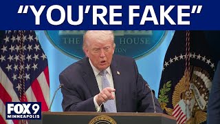 Trump clashes with New York Times reporter over Iran war crime question 