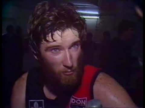 1981 - Simon Madden interview - Essendon vs Collingwood Rd 8