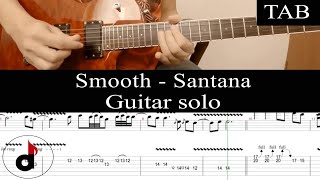 SMOOTH - Santana: SOLO guitar cover + TAB