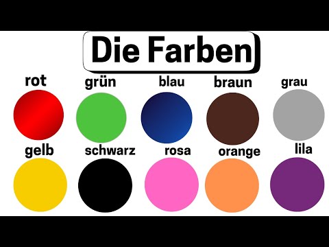 Deutsch lernen: Farben  | German Color Vocabulary for A1-A2