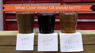Why motor oil changes color and how to tell what it means. why engine oil color change