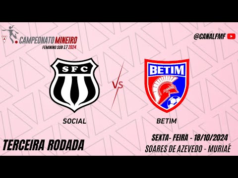 Social F.C x Betim - Mineiro Feminino Sub-17