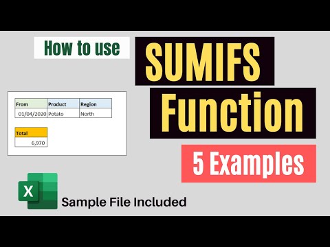 SUMIFS Function in Excel - How to Use SUMIFS function with 5 Examples