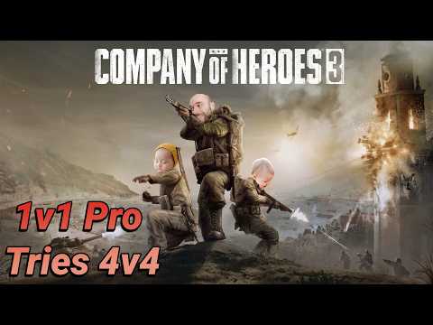 1v1 Pro tries 4v4 to uncover the new player experience of Company of Heroes 3