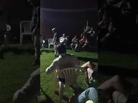 Recitadores Hugo Fernandez y Abayubá Mendoza en Gran Pena em Cerro Pelado, Rivera, Uruguay 