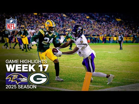 Baltimore Ravens vs Green Bay Packers Game Highlights | 2025 NFL Season Week 17