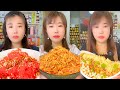 Traditional Chinese Snacks Mukbang Sesame Balls Sauces Local Treats ASMR 152