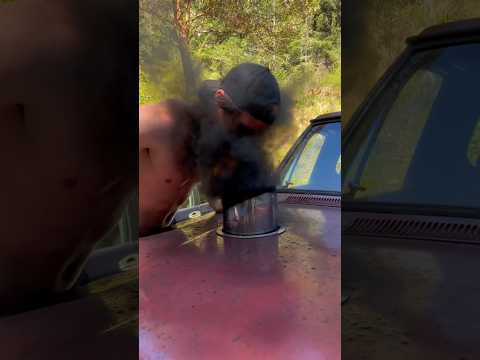 BLACK SMOKE PRANK (HE COUDNT SEE AFTER) #cummins #diesel