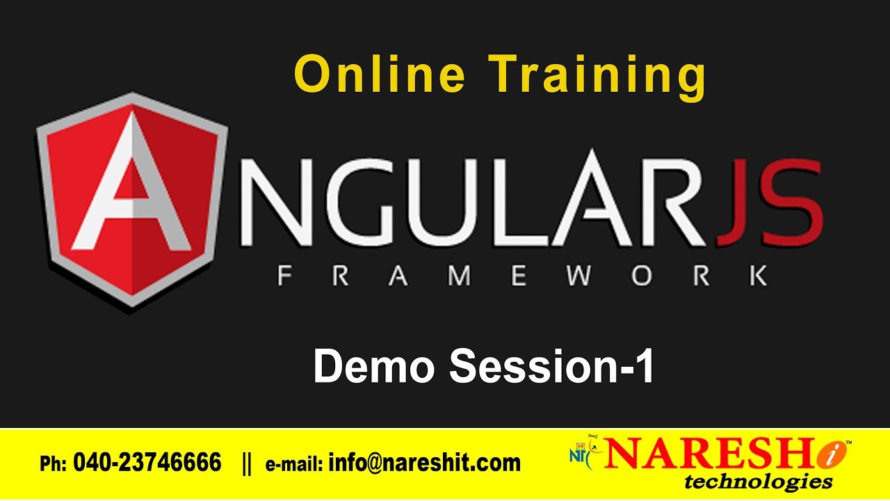 AngularJS  Online Training Demo Session 1 | AngularJS Online Training