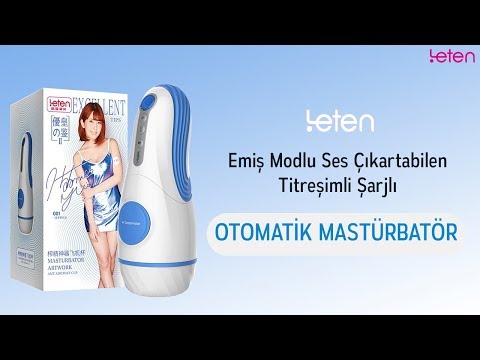 Leten Emiş Modlu Ses Çıkartabilen Titreşimli Şarjlı Otomatik Mastürbatör